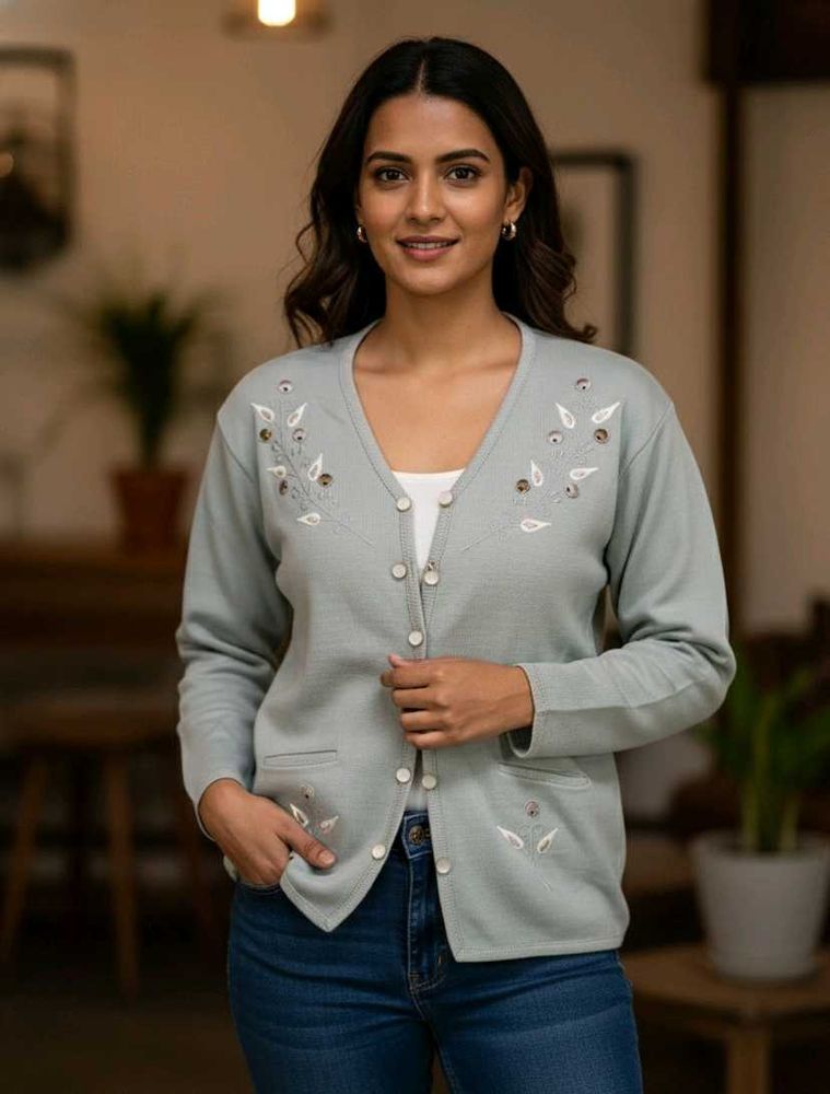 Embroidered Cardigan