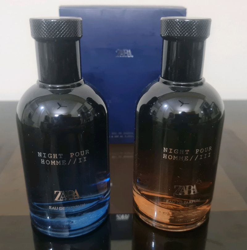 ZARA NIGHT POUR HOMME COLLECTION (2) PERFUMES