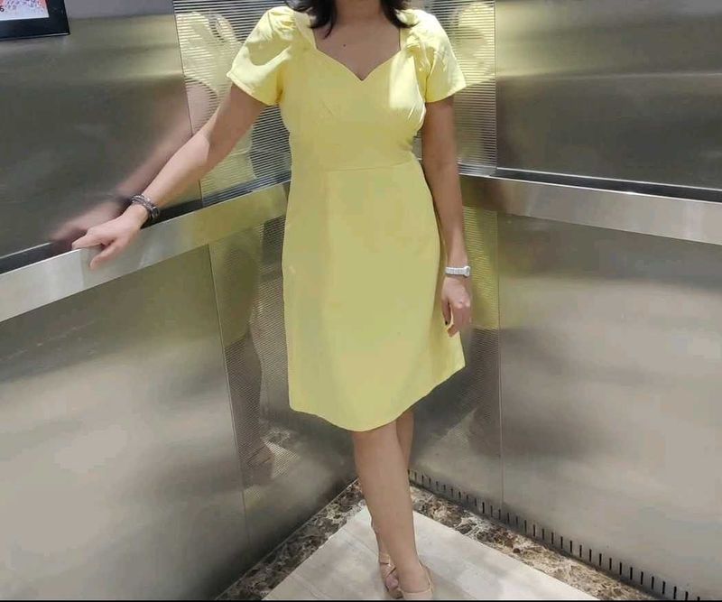 Yellow Sweetheart Dress