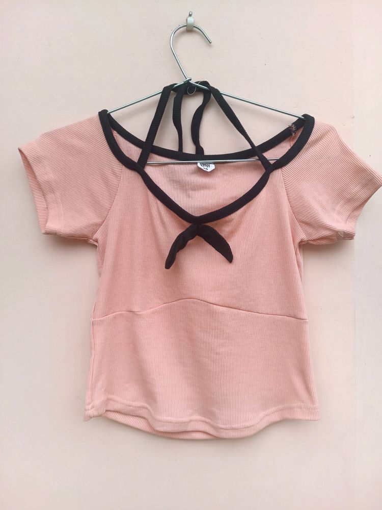 Korean bow tie crop top (UNUSED)