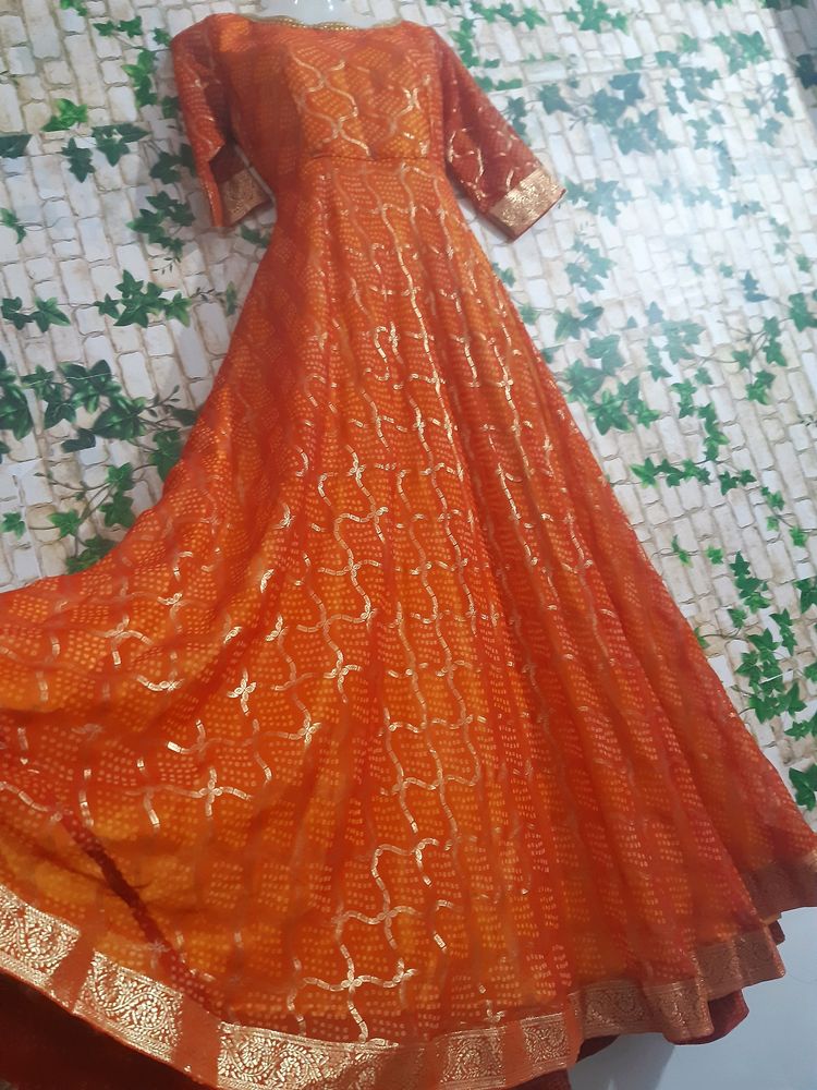 New😍Bandhni Ethnic Gown