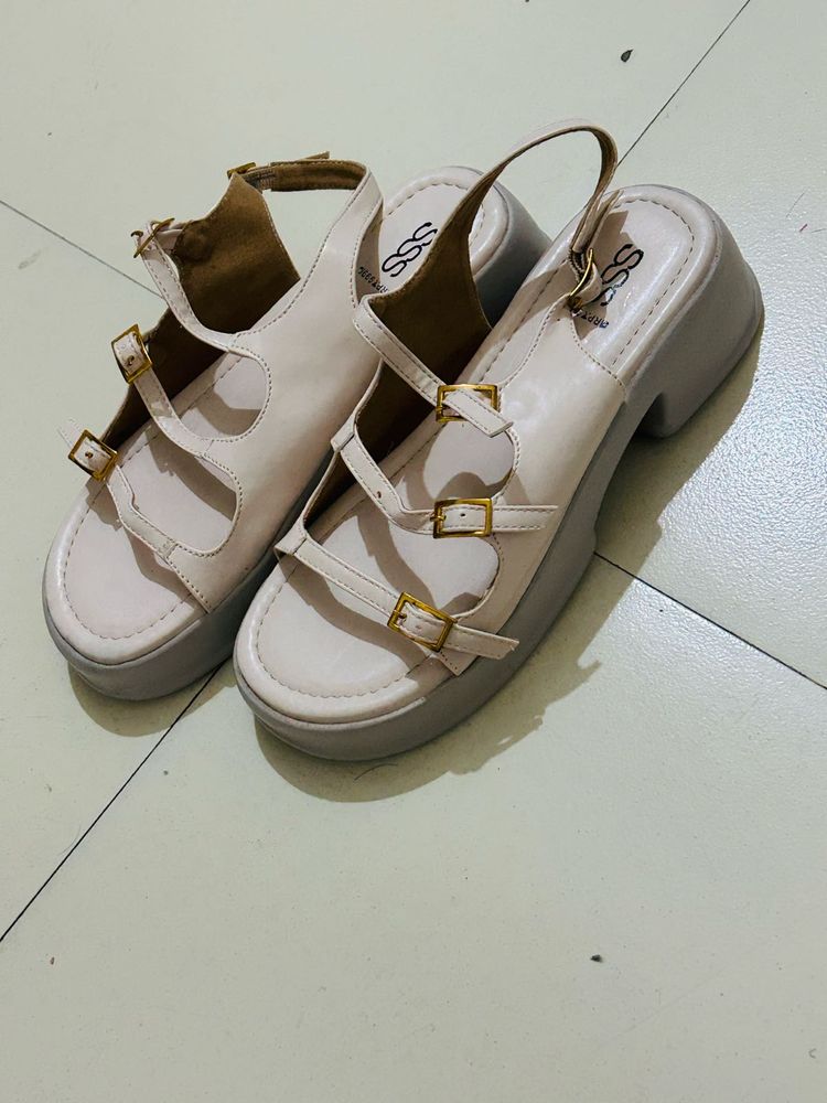 Platform Buckle Sandals