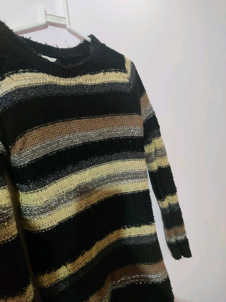Striped Knit Sweater
