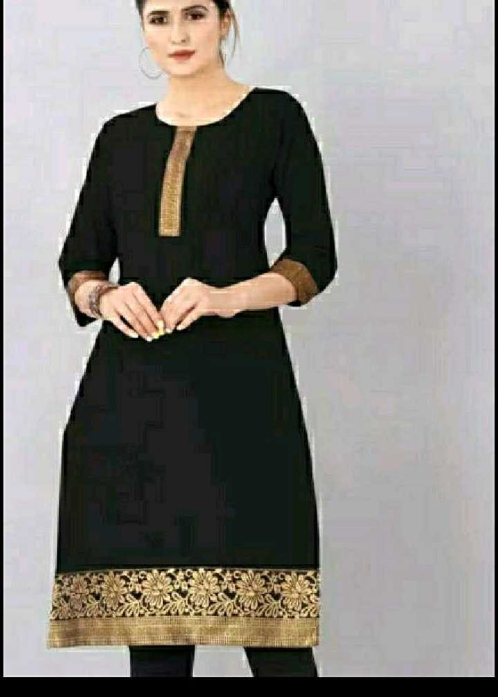 200- fixed NEW Black Pattu Kurti