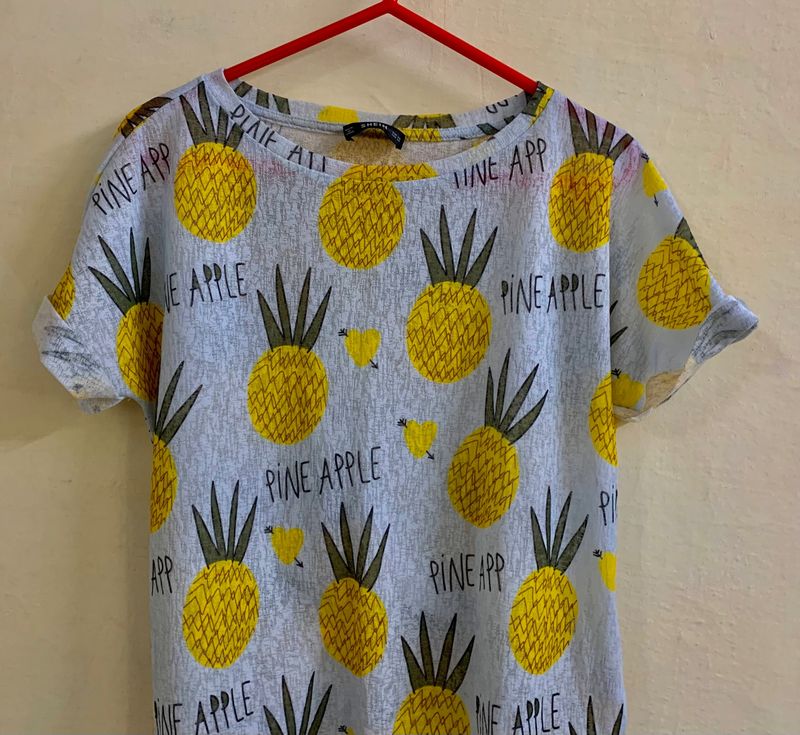 Pineapple Print Tee
