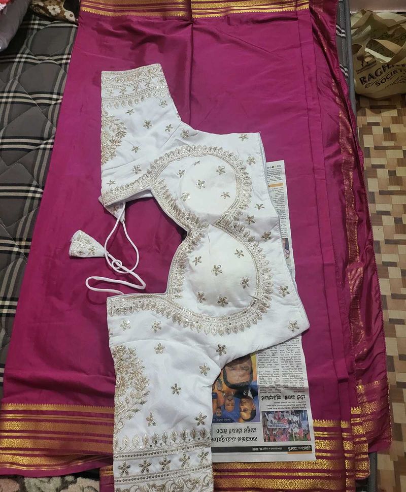 Mysore silk imitation with blouse