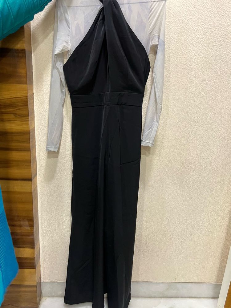 Elegant Black Halter Jumpsuit