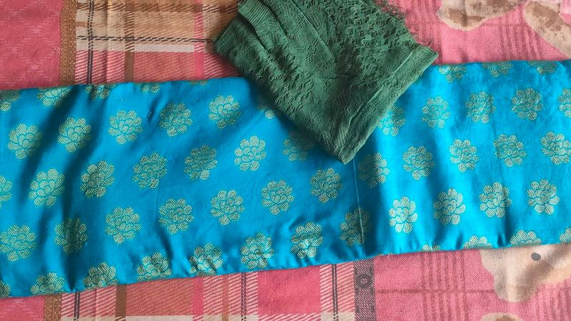 Banarsi Silk Printed Suit Very Good Quality