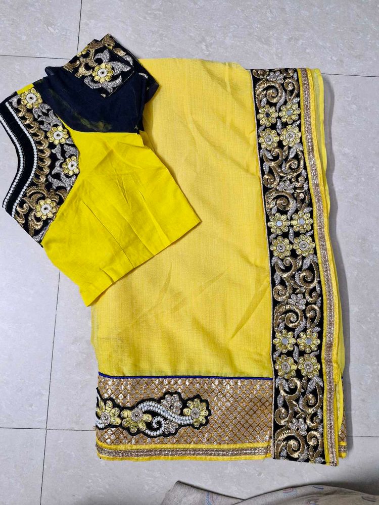 Yellow Saree