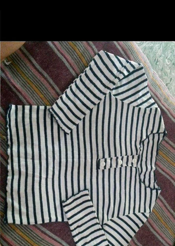 Striped Long Sleeve Top