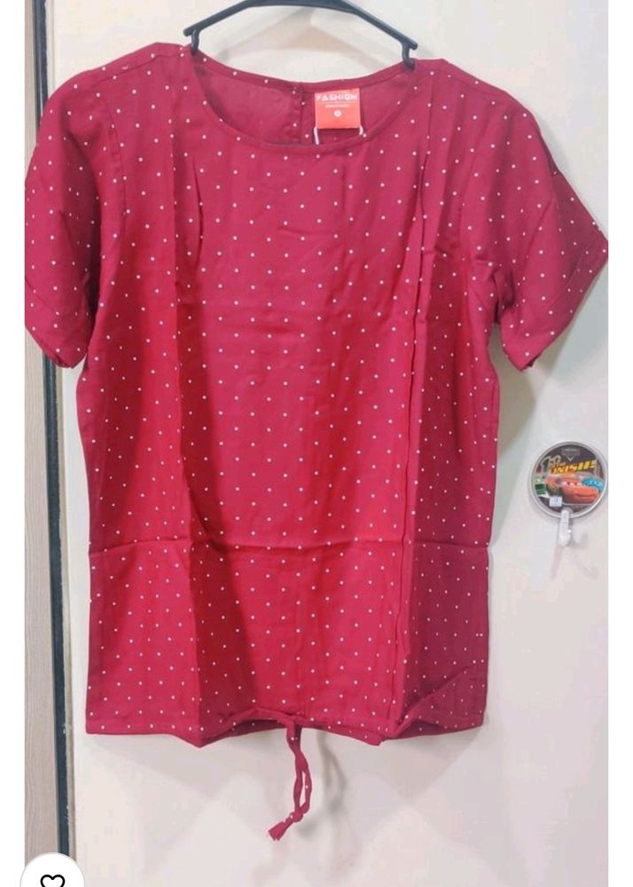 Summer Polka Dot Top