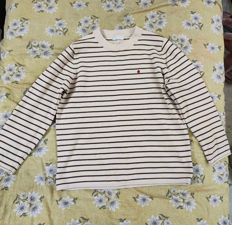 Striped Long Sleeve Top