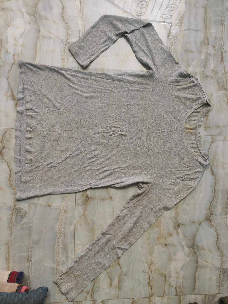 Gray Long Sleeve T-Shirt