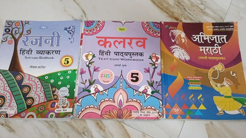 CBSE 5th Standard Hindi And Marathi Books