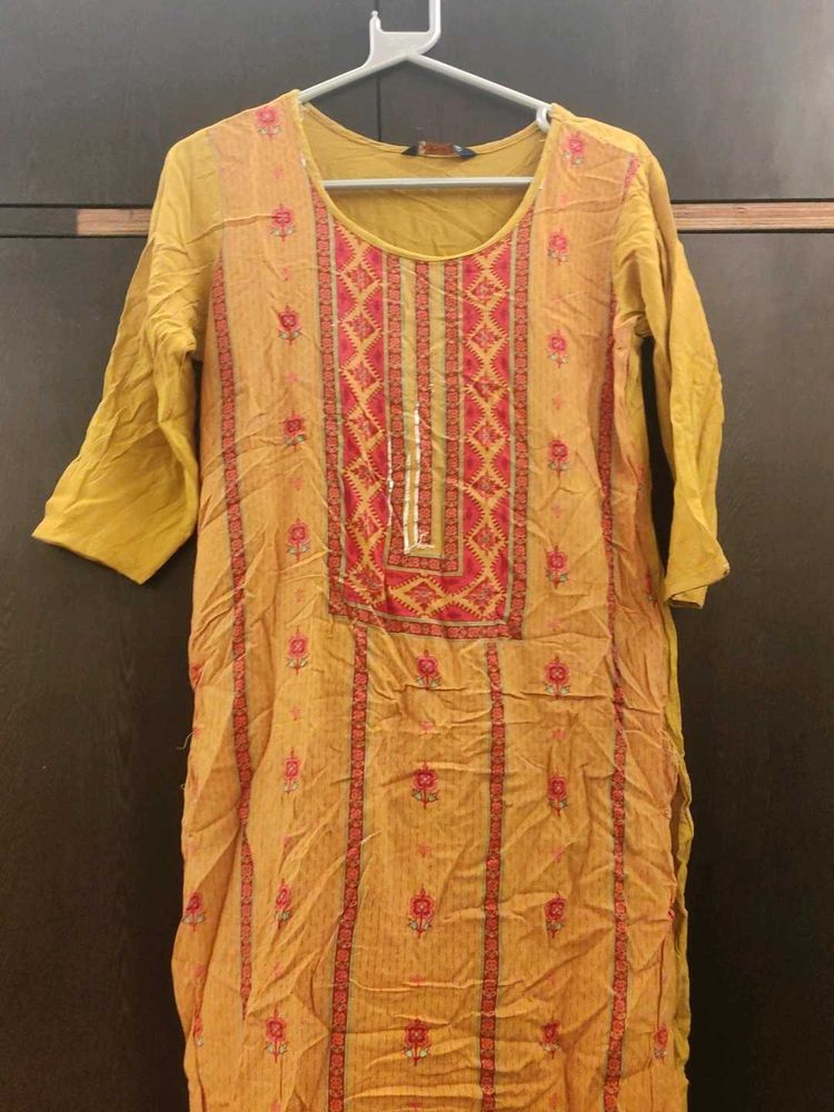 Elegant Yellow Kurta