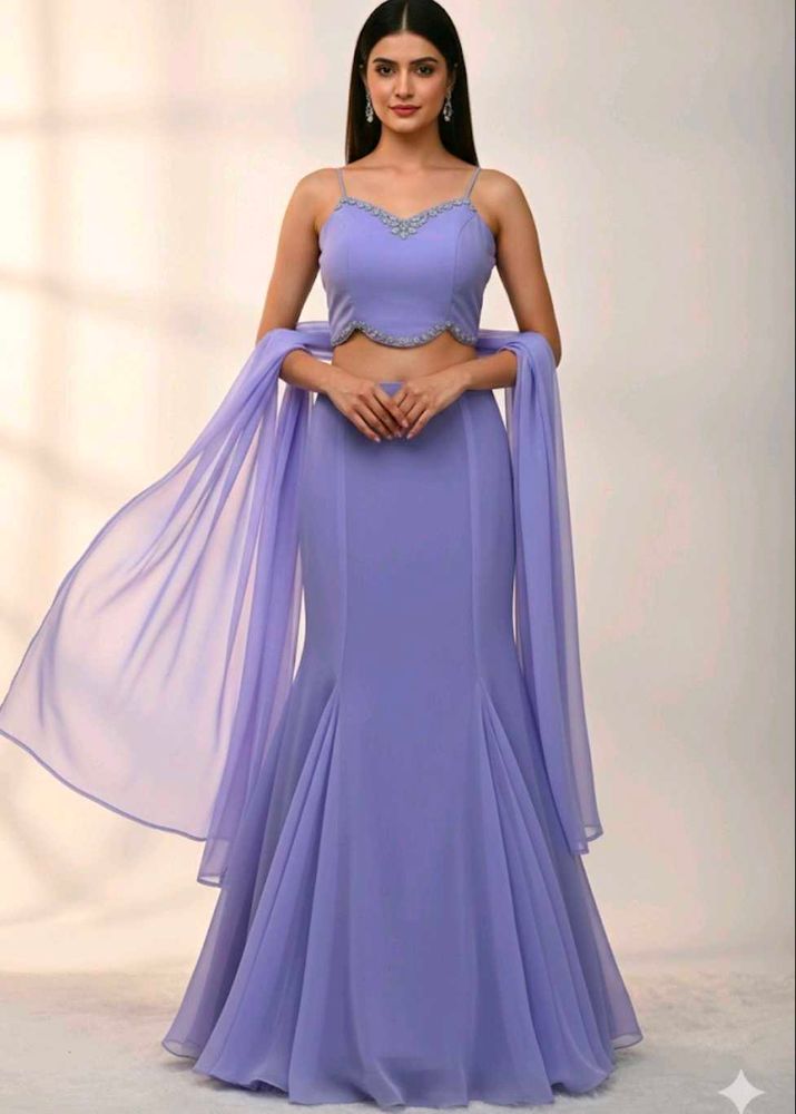 Lavender designer Lehenga Set💟