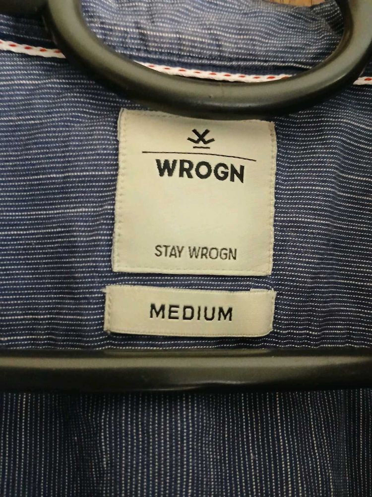 Slim Fit Medium Wrogn Shirt For Men