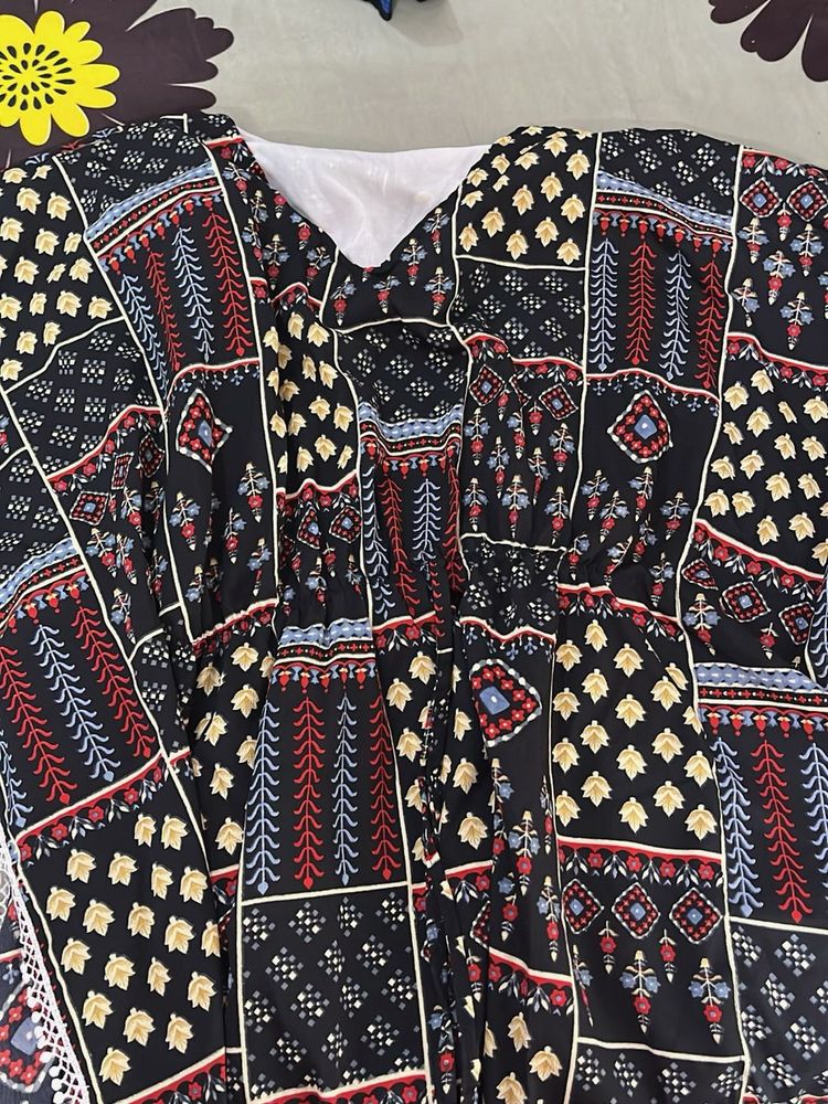 Printed Midi Dress