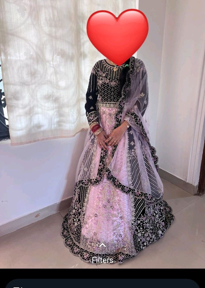My Wedding Reception Heavy Gown Dupatta 👌♥️