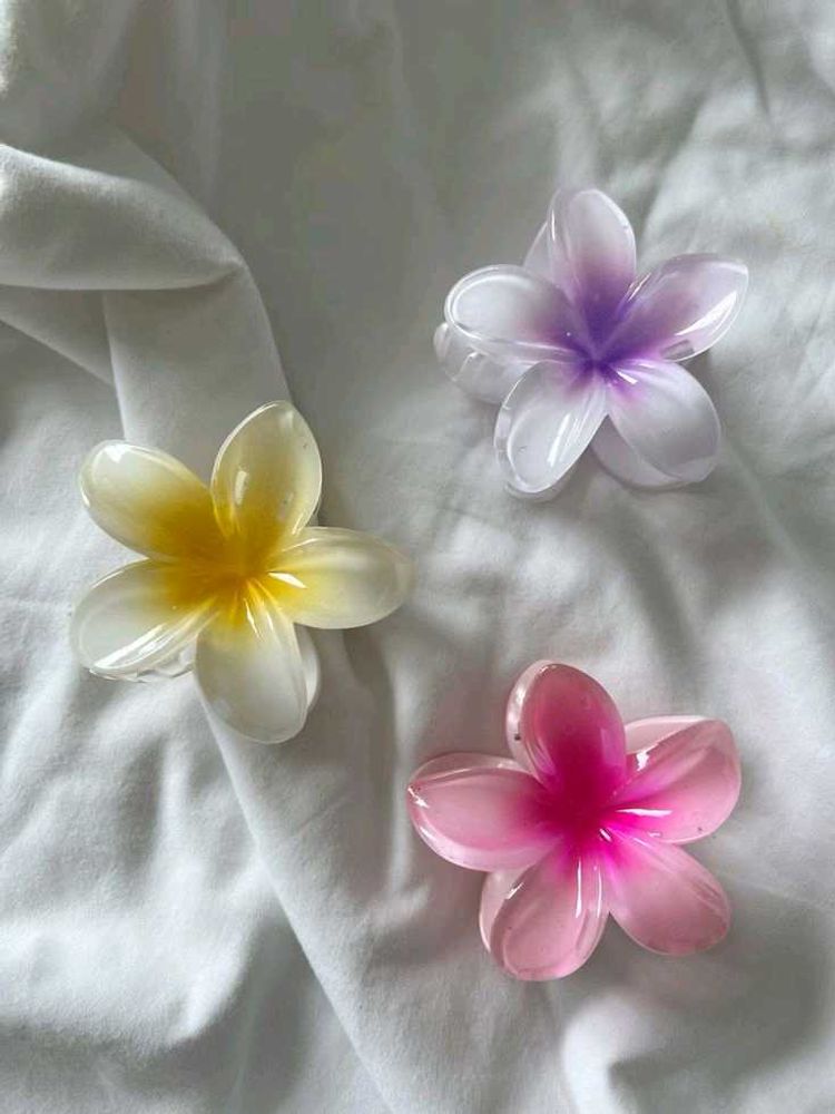Flower Hair Claw Clip Set