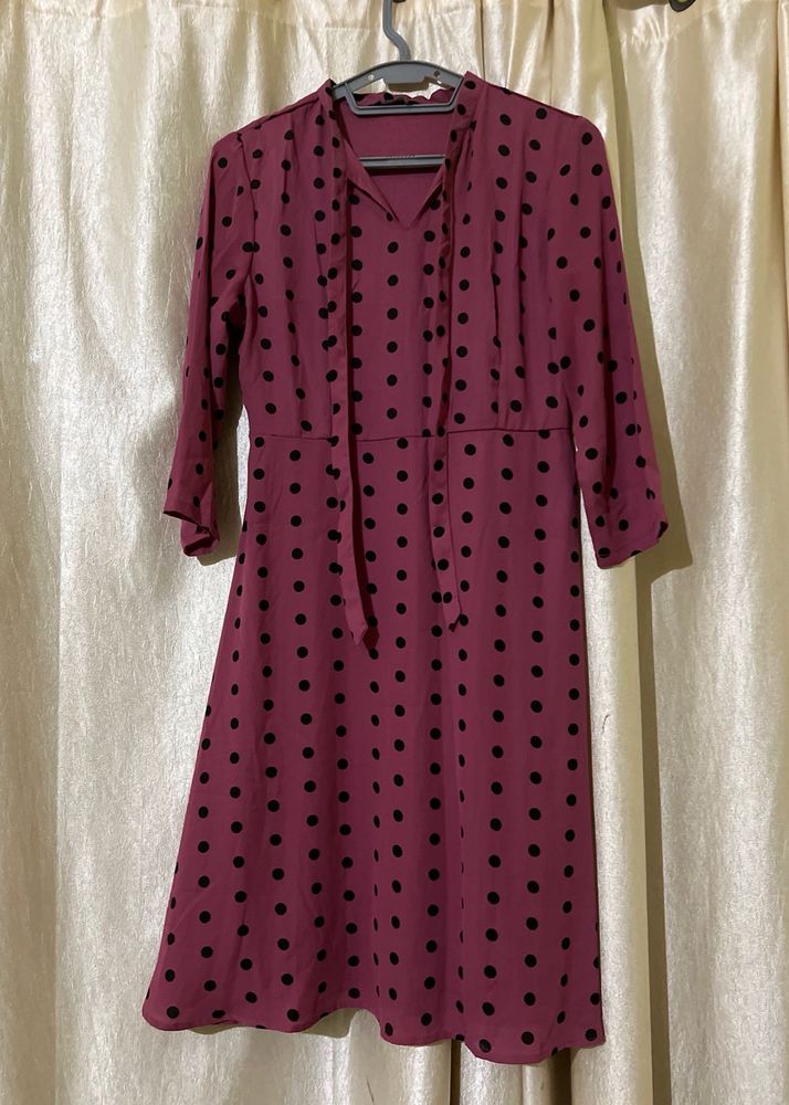 Polka Dot Midi Dress