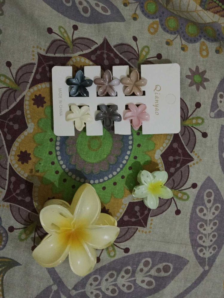 Flower Hair Clips