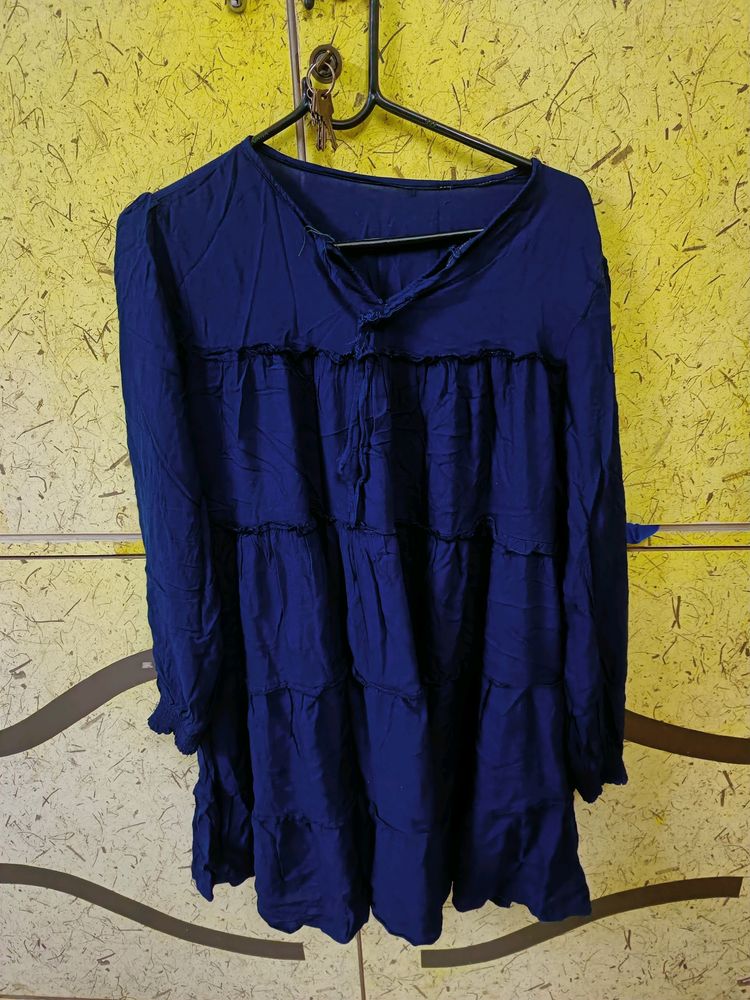 Beautiful Oversized Navy Blue Dress