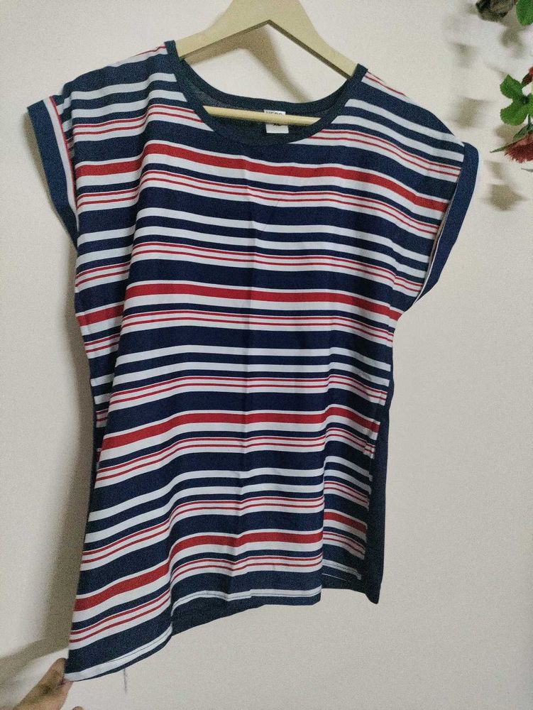 New Multicolored Striped Top