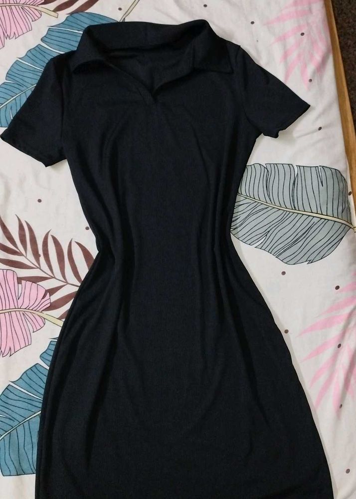 Chic Black Shirt Dress