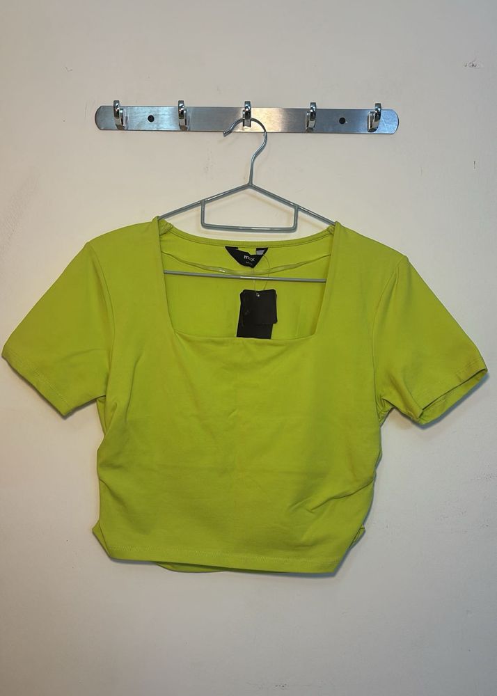 Neon Green Crop Top