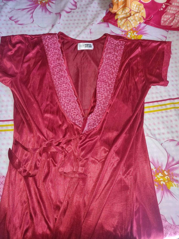 Night Dress With Shrug💤