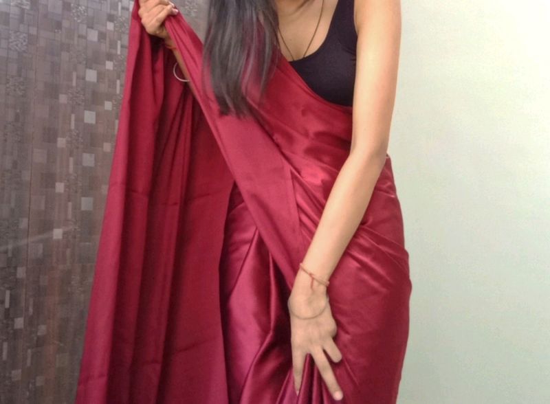 Satin Saree