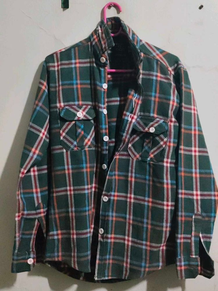 Vintage Plaid Flannel Shirt