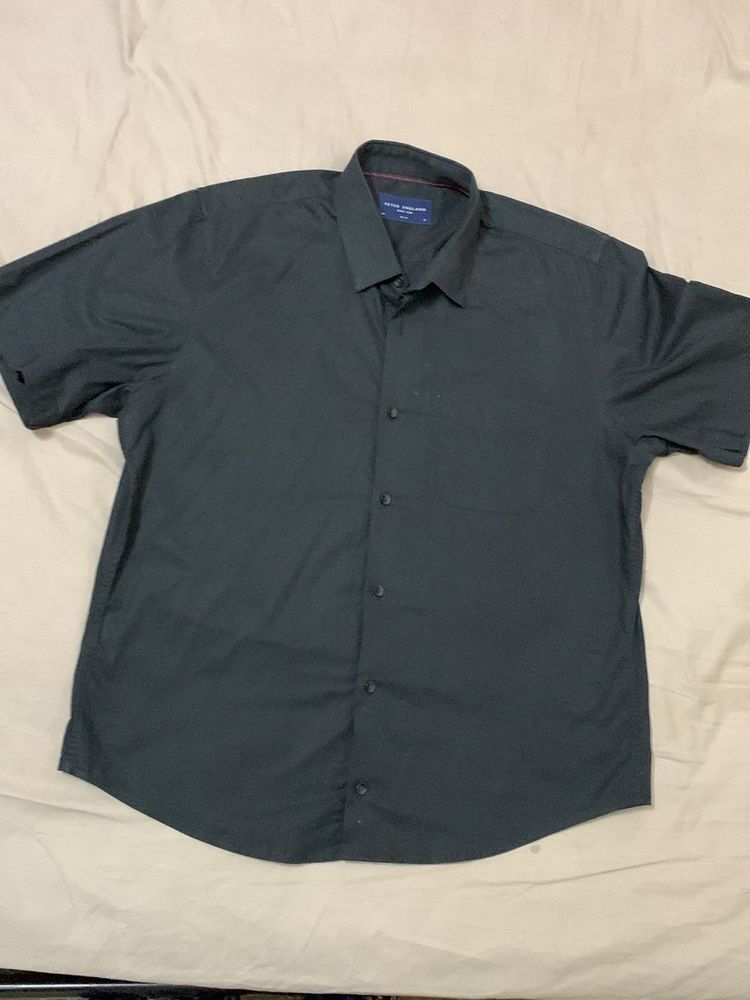 Peter England 42slim Fit Xl Dark Black