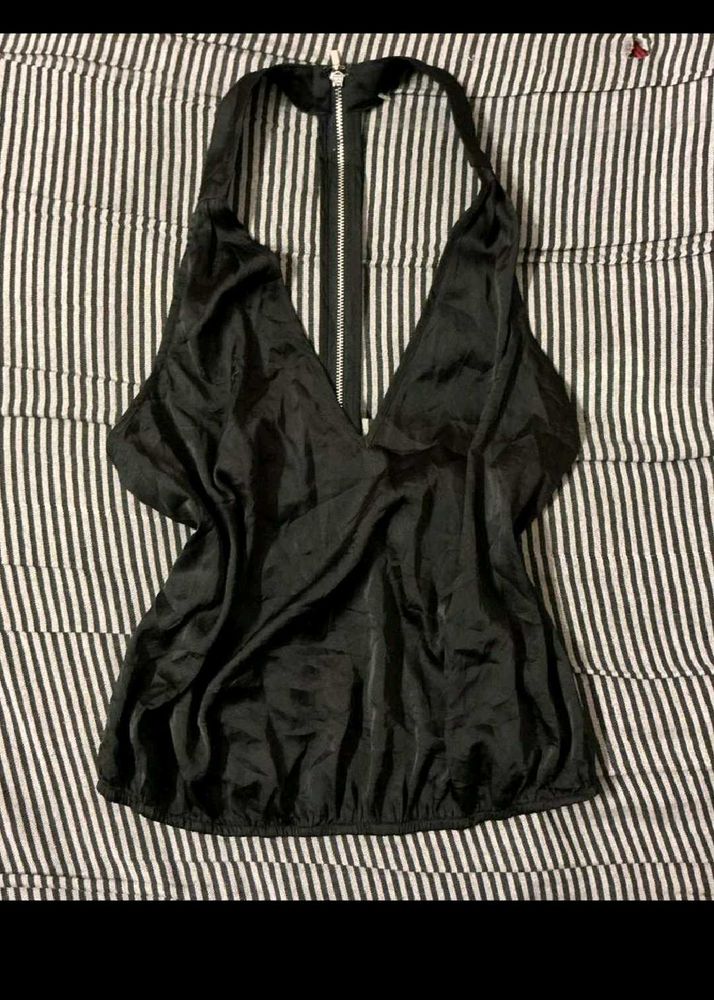 Black Halter Top