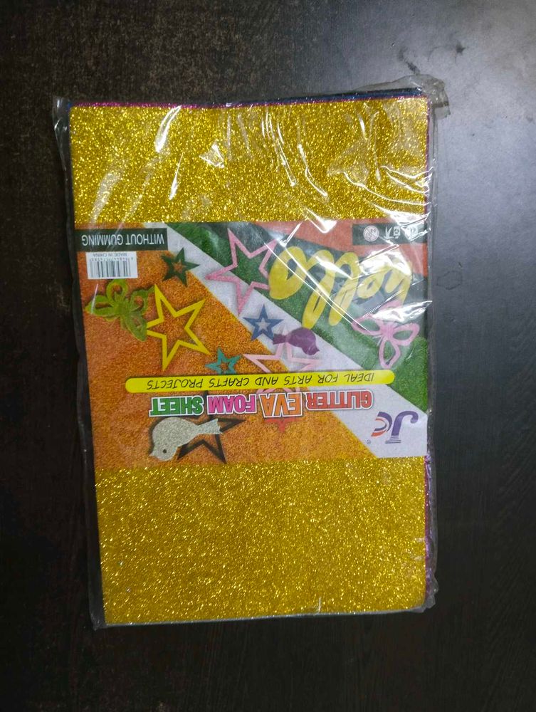 Glittered Foam Papers
