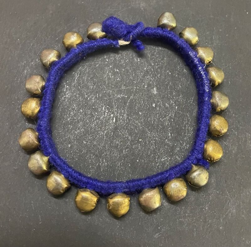 Blue Jingle Bell Ankle Bracelet