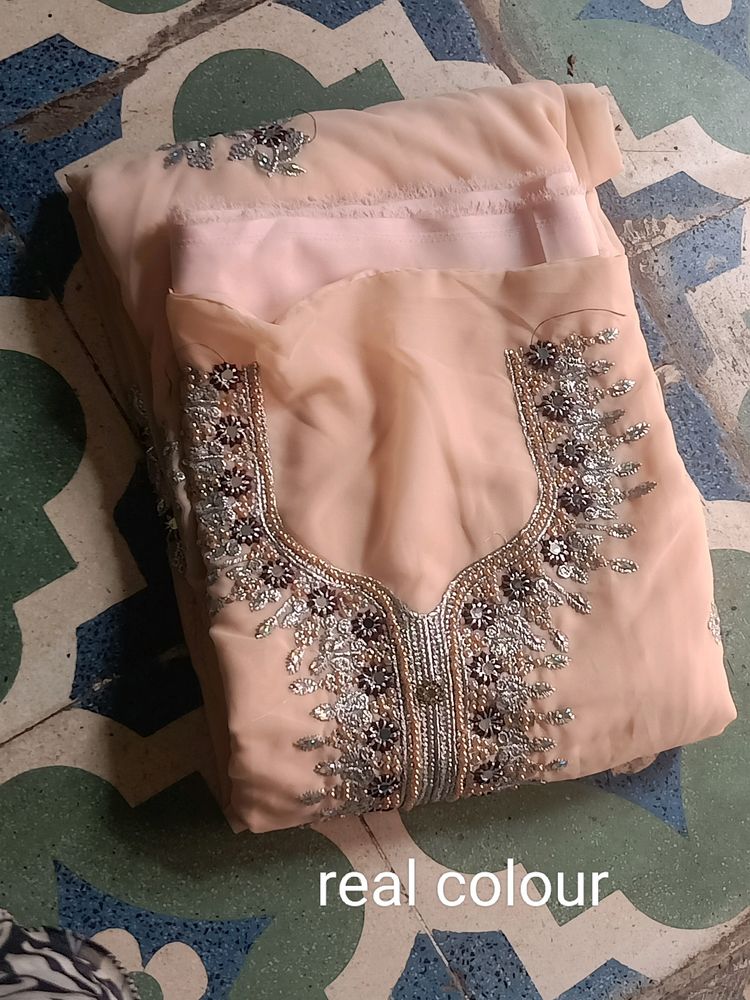 Beautiful Karachi Suit With Inner ( Unstitched )