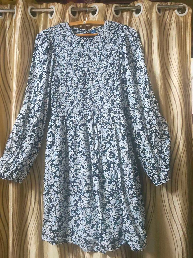 Floral Smocking Dress