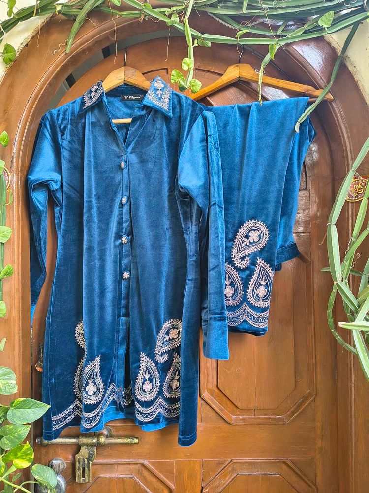 Elegant Velvet Coord Set Brand New