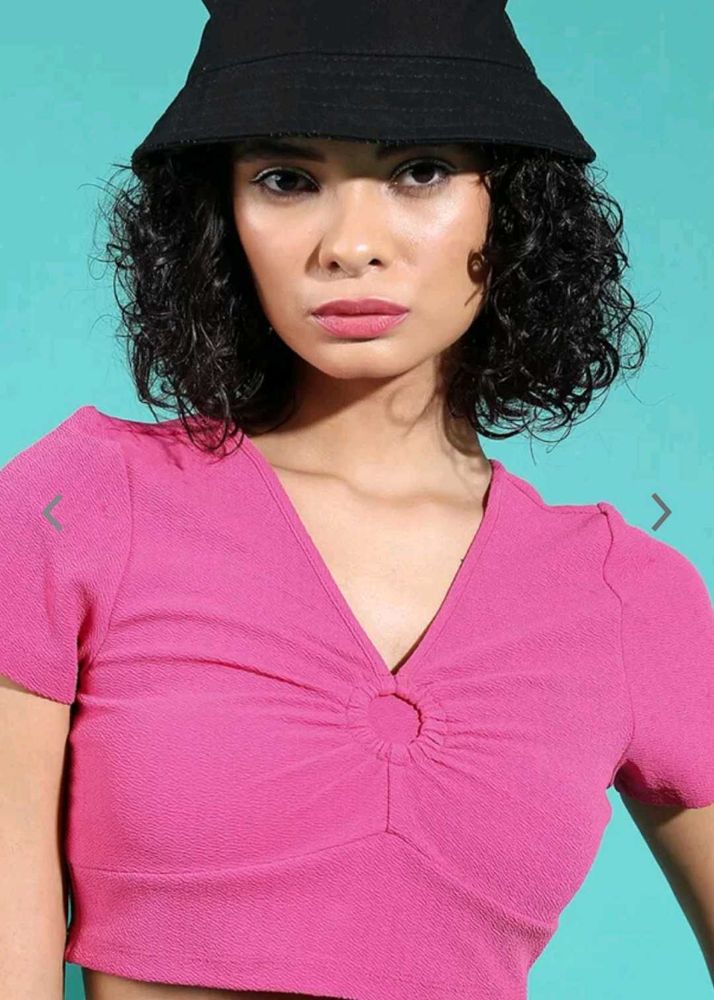 V Neck Crop Top
