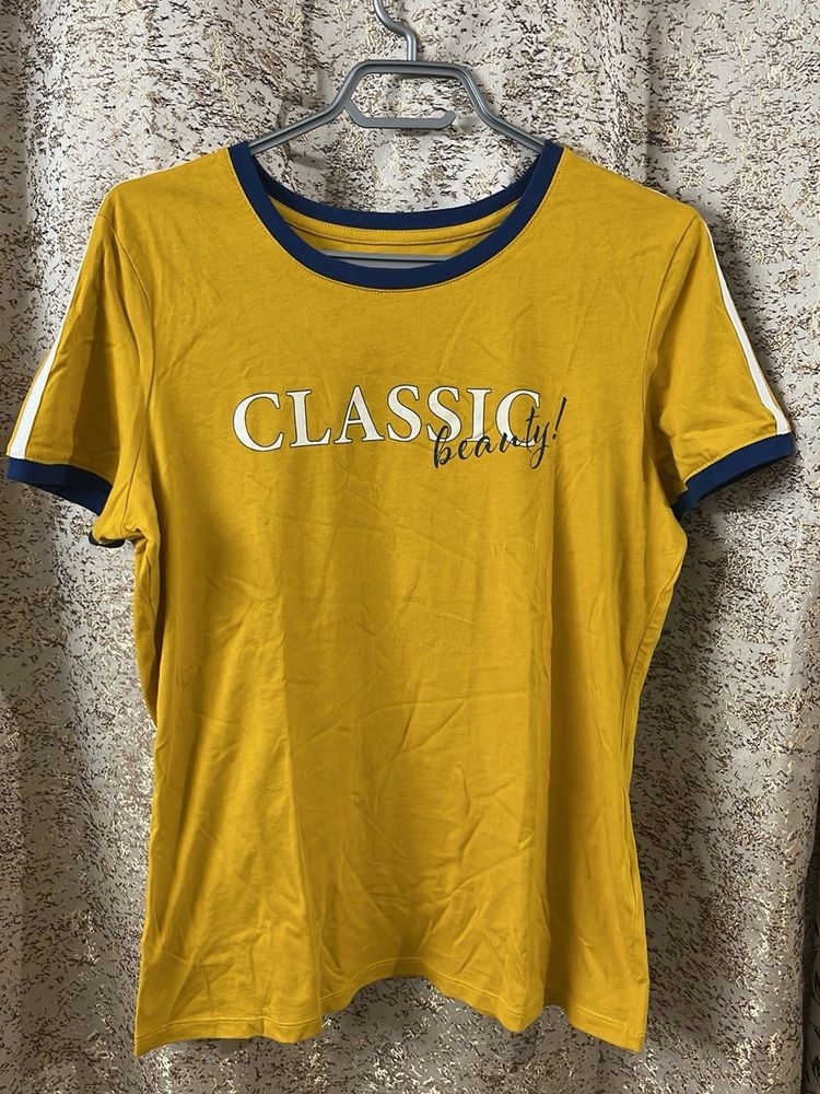 Yellow &#34;Classic Beauty&#34; Tee