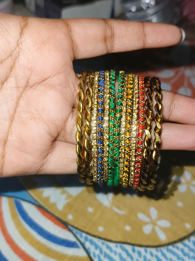 Multicolour Metal Bangles