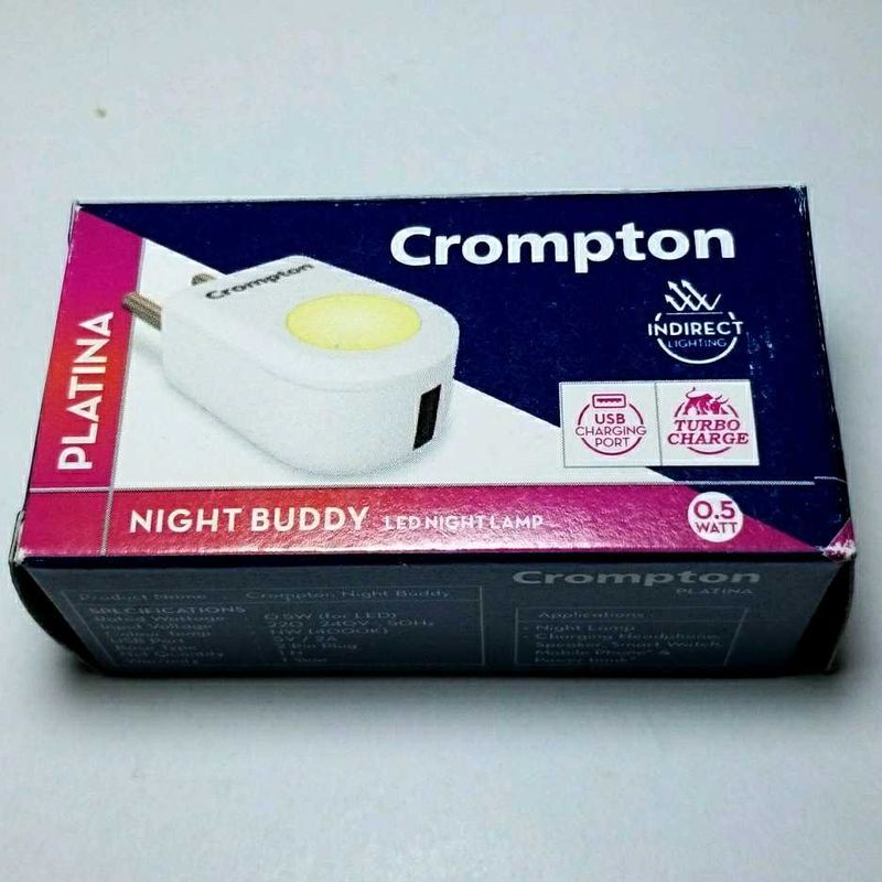 Crompton Platina USB Charger 0.5W Bed Blub Warm
