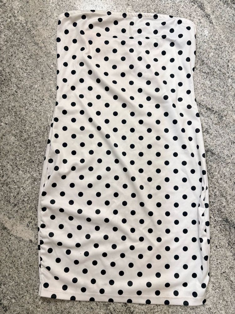 Polka Dot Bodycon Mini Dress