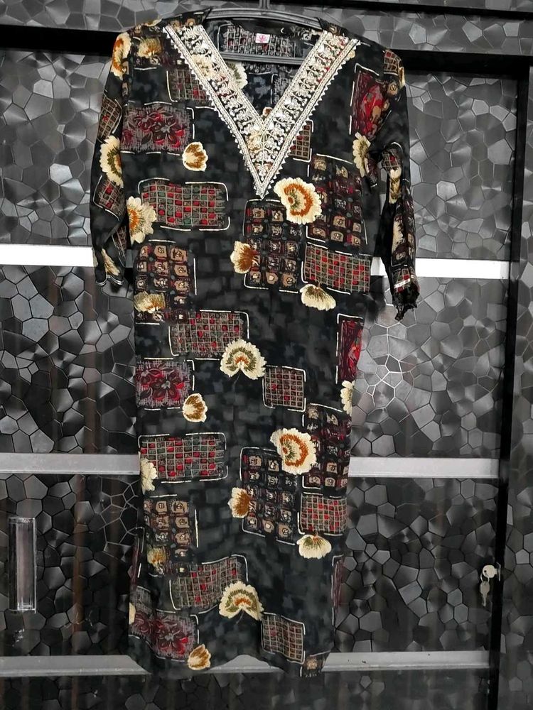 Floral Print Kurta