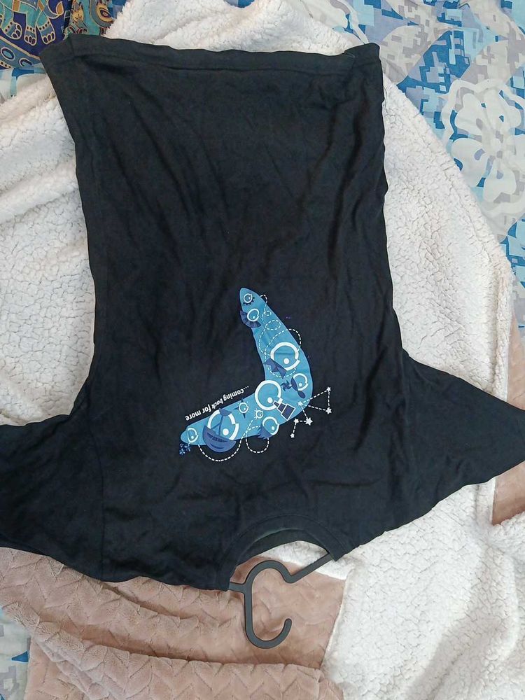 Printed Black T-shirt