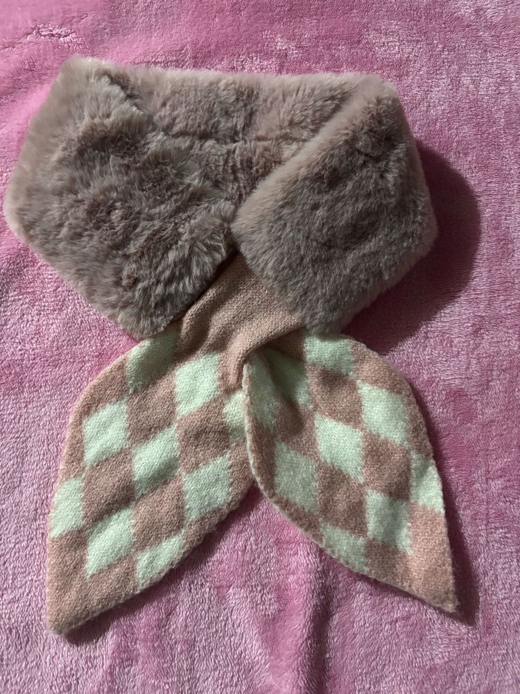 Self Design Wool Blend Women Pink Fancy Scarf