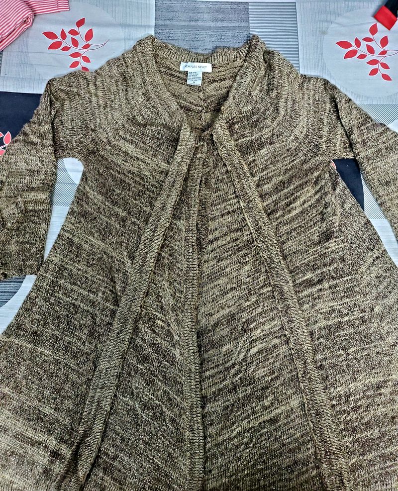 Long Woolen Shrug For Women