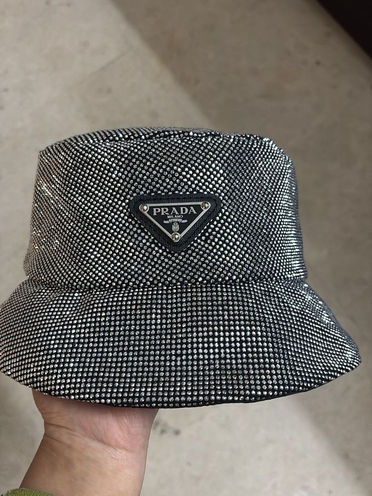 Prada Crystal Bucket Hat